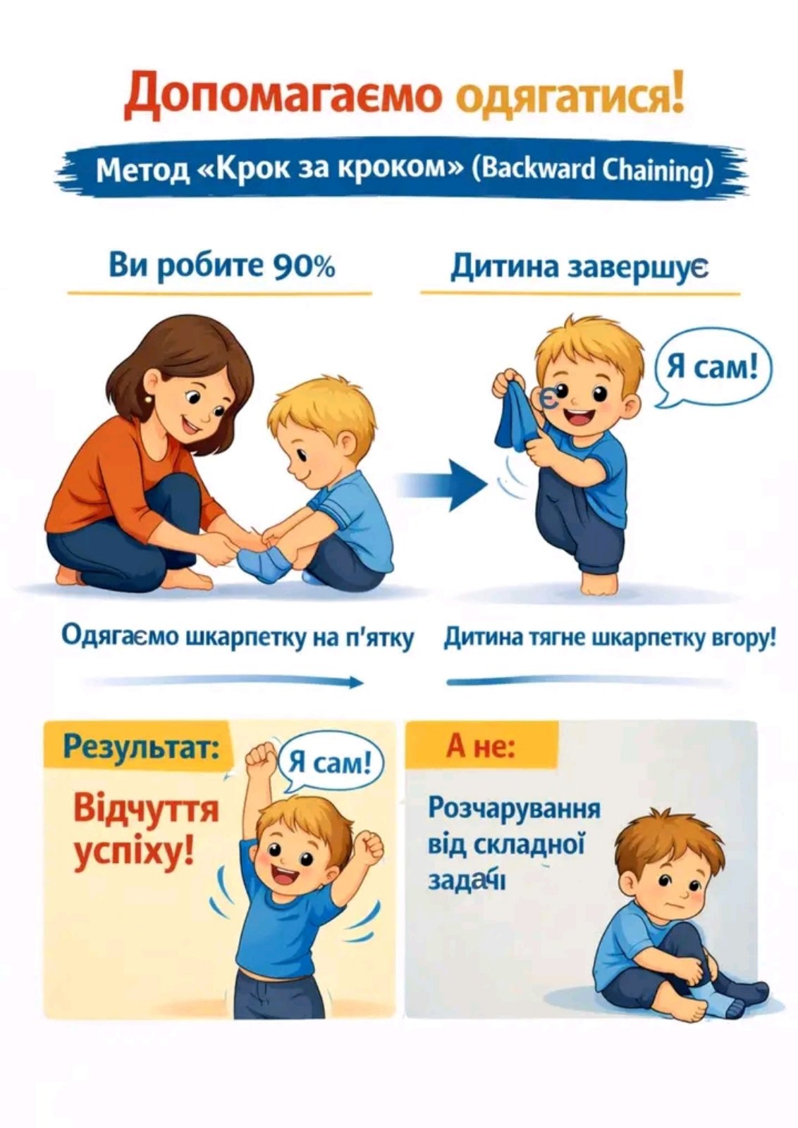 Допомагаємо одягатися!